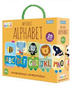 Sassi - My First ABC Train Puzzle & Book Set
