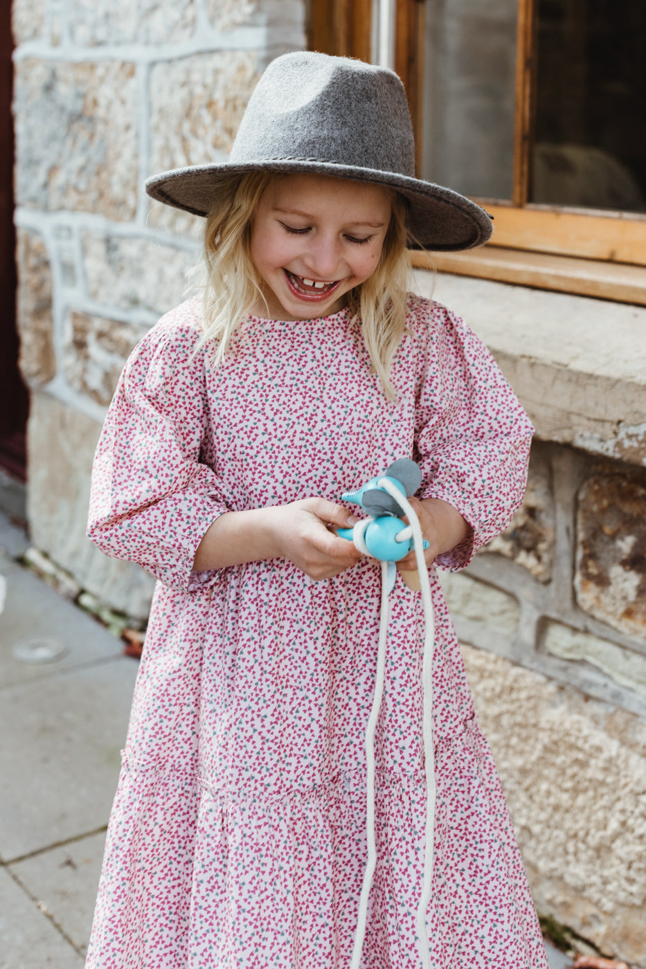 Peggy - Goldie Dress - Mini Heart Print