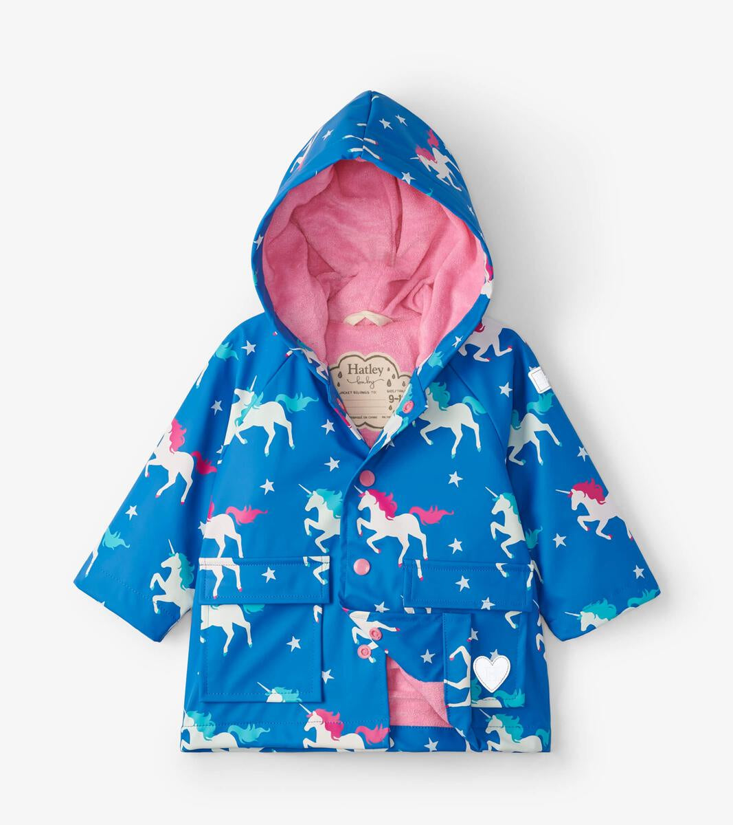 Hatley - Raincoat - Colour Changing Twinkle Unicorns