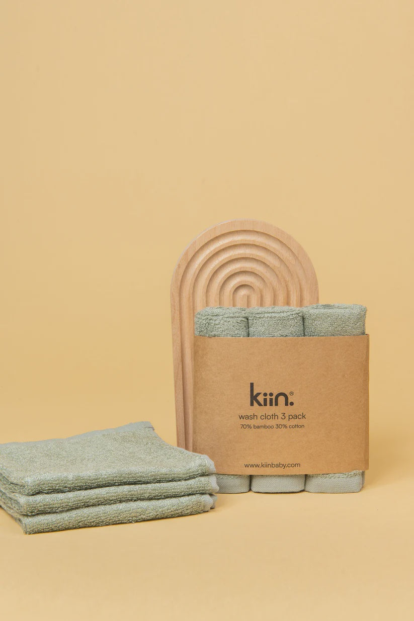 Kiin - Sage Wash Cloths 3 Pack